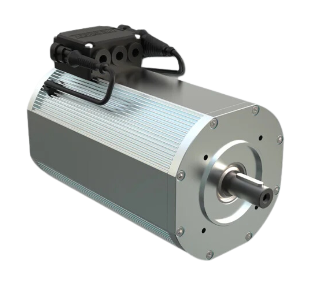 This is an image of the AMAC 125-130 electric motor manufactured by e-comer