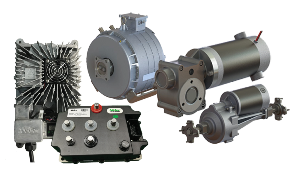 This is an image of the Nidec E-Transport Simulator Components