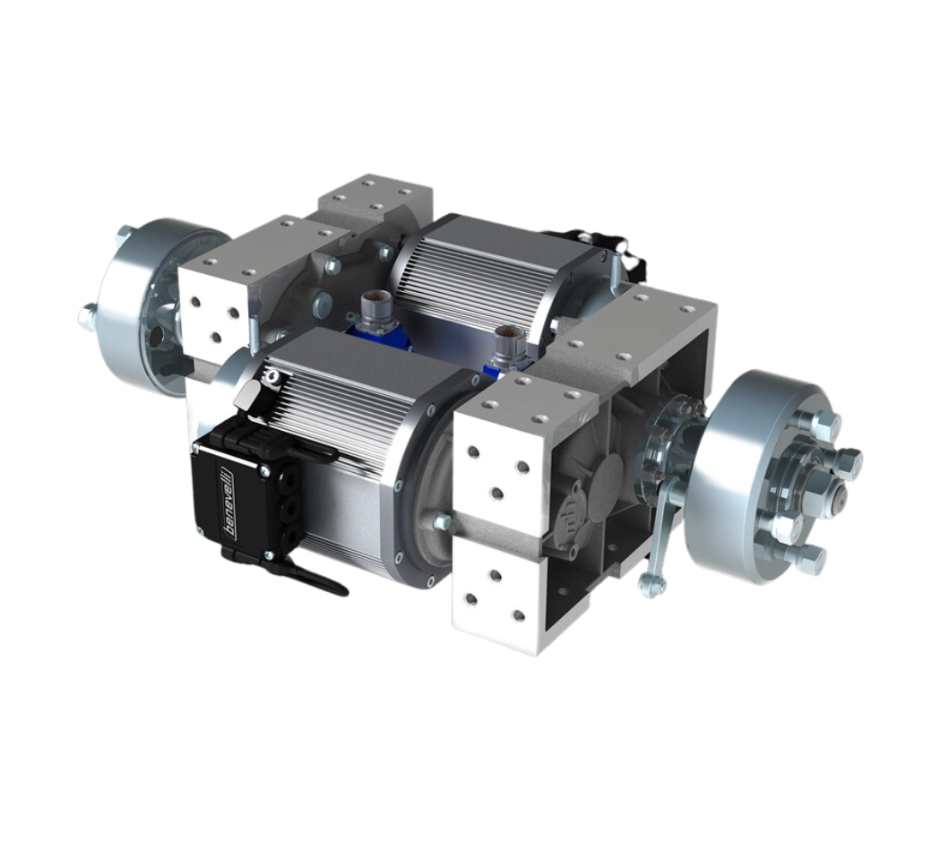 This is an image of the DD1 PLUS Brake Drum wheel drive manufactured by e-comer