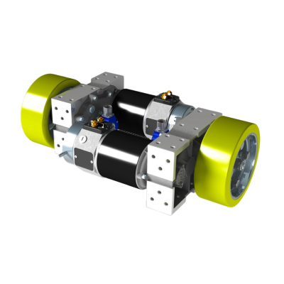 This is an image of the DD1 Polyurethane wheel drive manufactured by e-comer