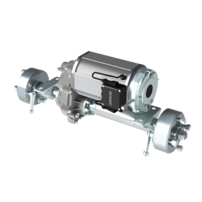 This is an image of the TX1 PLUS Drum Brake version electric trans-axle manufactured by e-comer