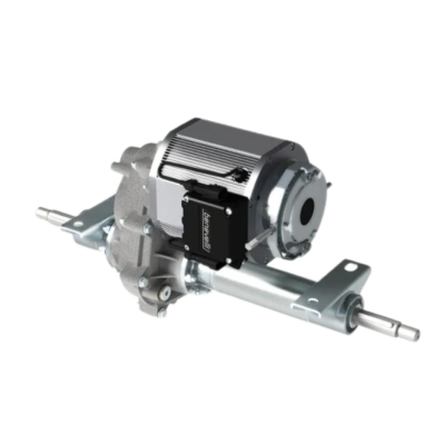 This is an image of the TX1 PLUS Keyed Shaft version electric trans-axle manufactured by e-comer