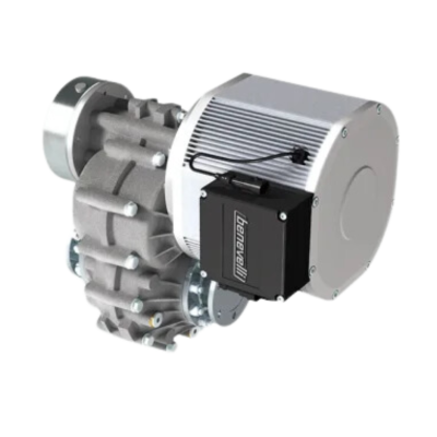 This is an image of the TX2 PLUS CVJ version electric trans-axle manufactured by e-comer